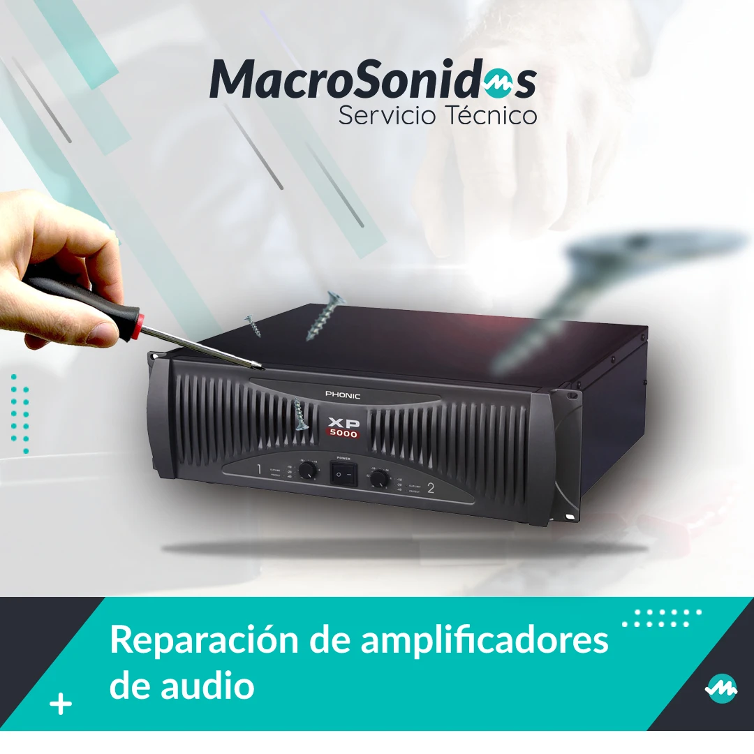 reparación de amplificadores de audio