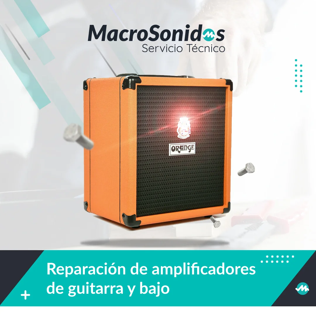 reparación de amplificadores de guitarra y bajo