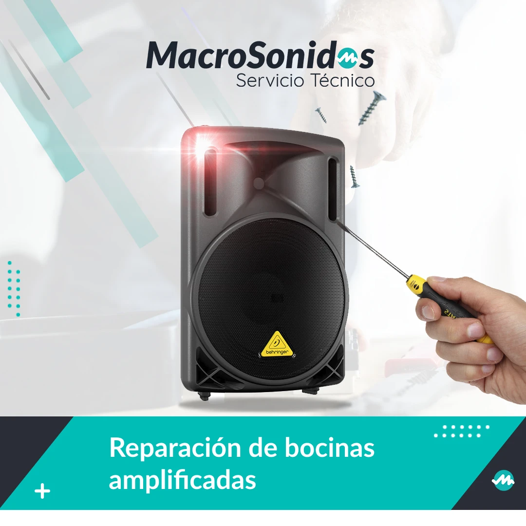 reparación de bocinas amplificadas