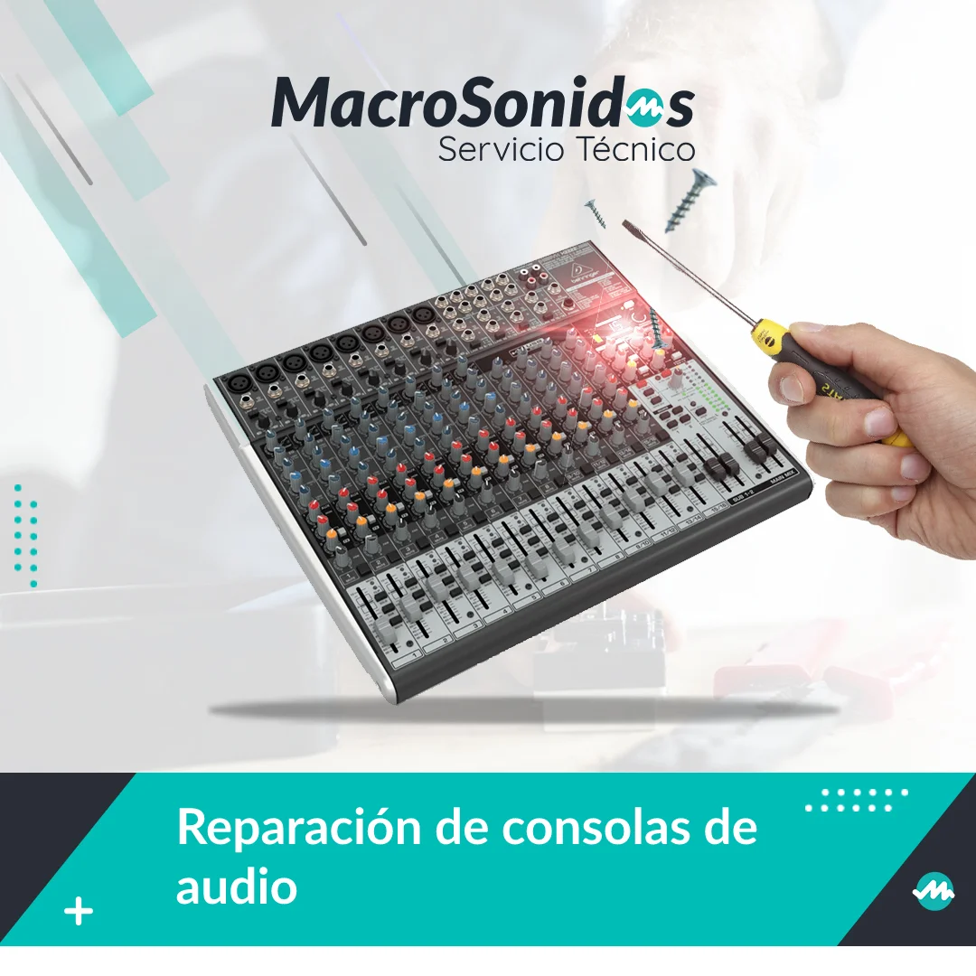 reparación de consolas de audio